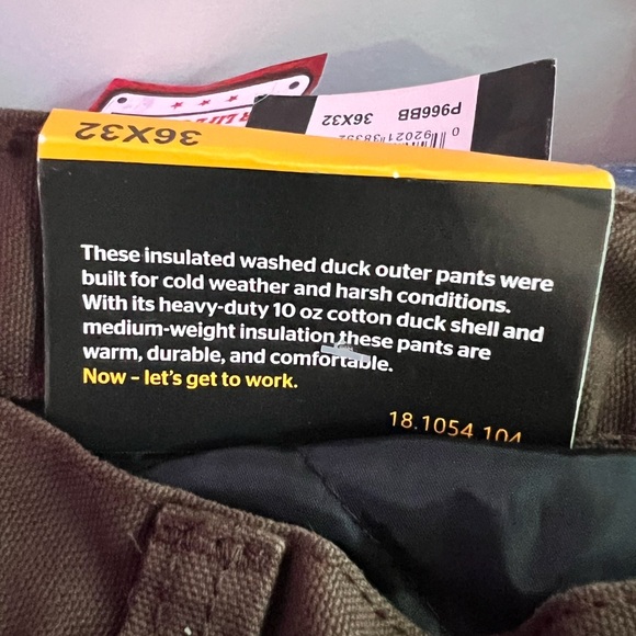 Berne Bulldozer Insulated Work Wear Pants - Picture 6 of 7